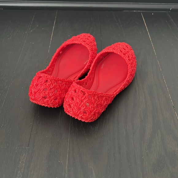 Mini Melissa campana ballet flat in red size 1 - Picture 5 of 12